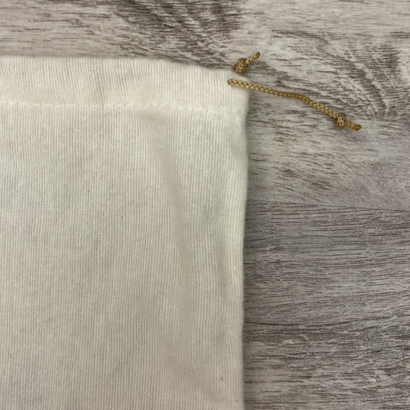 Charlotte Olympia Off White Drawstring Dust Bag Approximately 10" X 15" - Picture 2 of 5